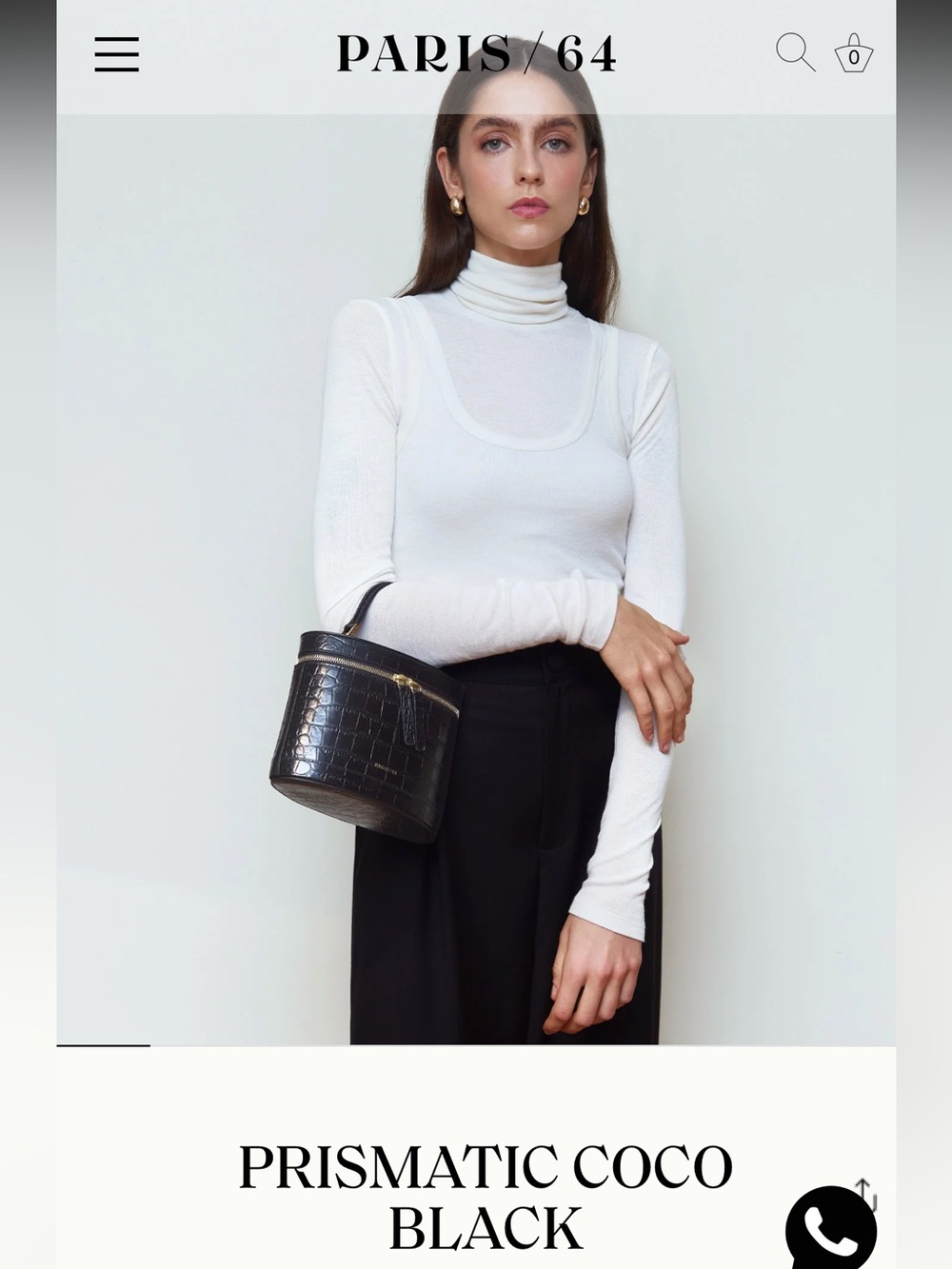 Paris 64 Prismatic Coco Black Bag